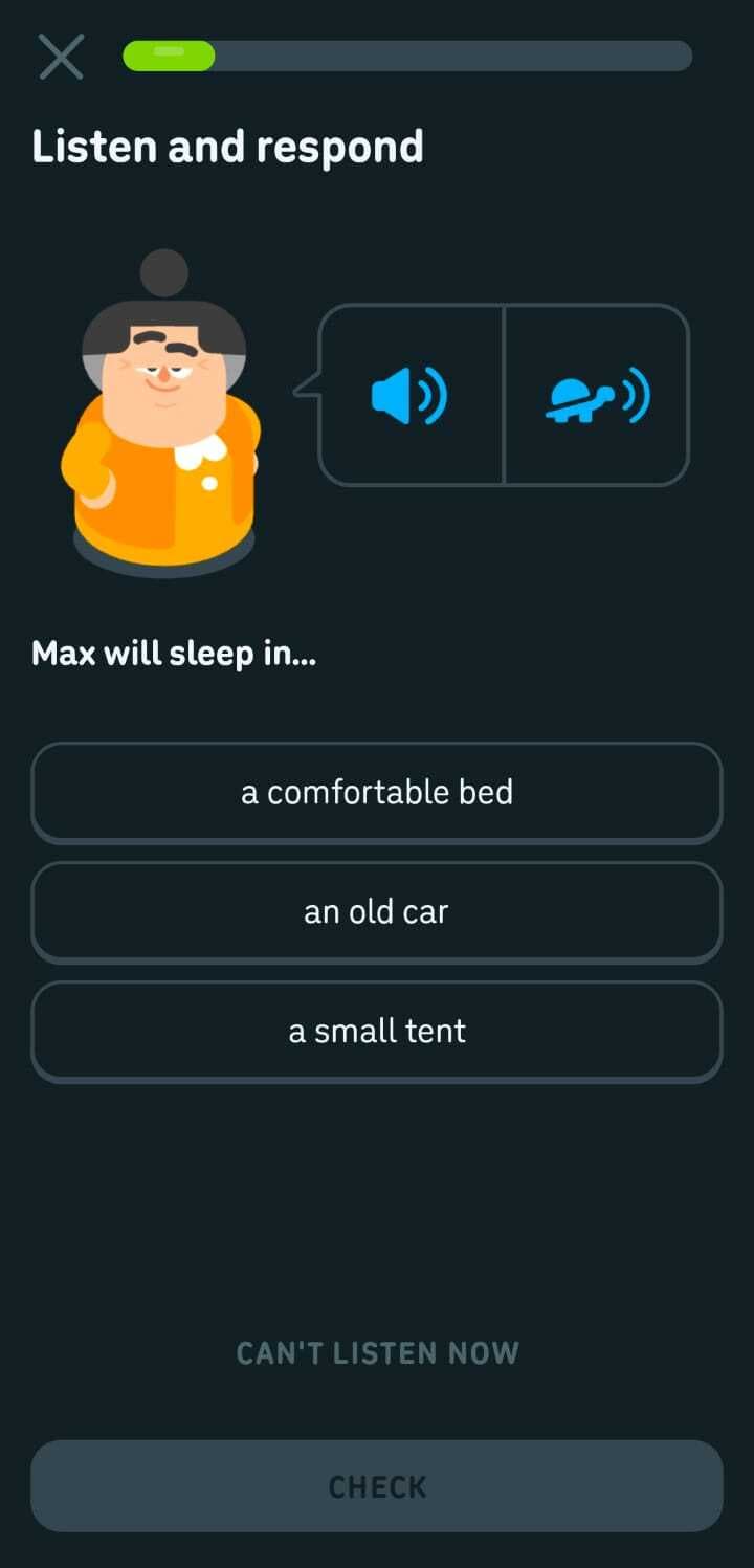 Duolingo lesson completion screen with confetti